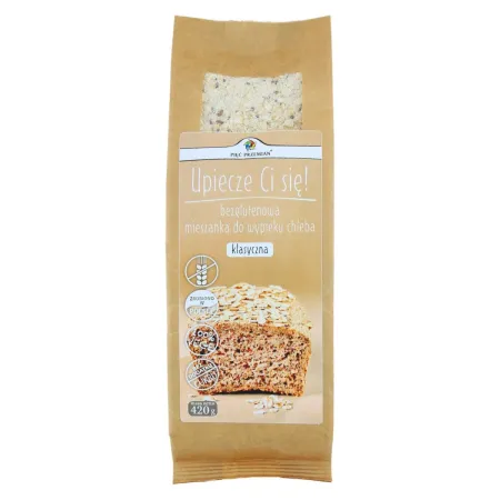 Mieszanka do wypieku chleba klasyczna bezglutenowa 420 g - Bez cukru | Pięć Przemian