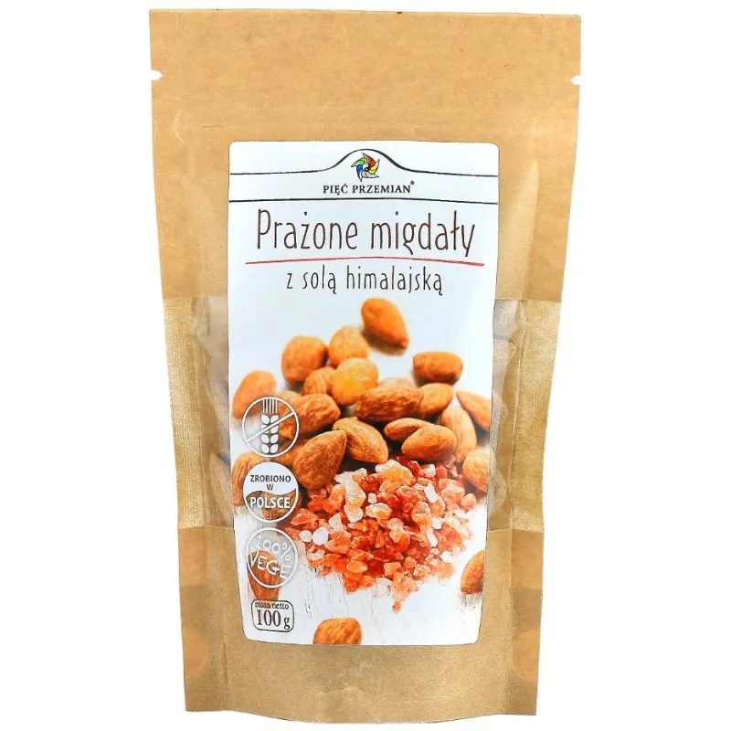 Migdały Prażone z Chili Bez Cukru Bezglutenowe 100 g