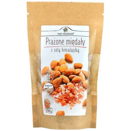 Migdały Prażone z Chili Bez Cukru Bezglutenowe 100 g