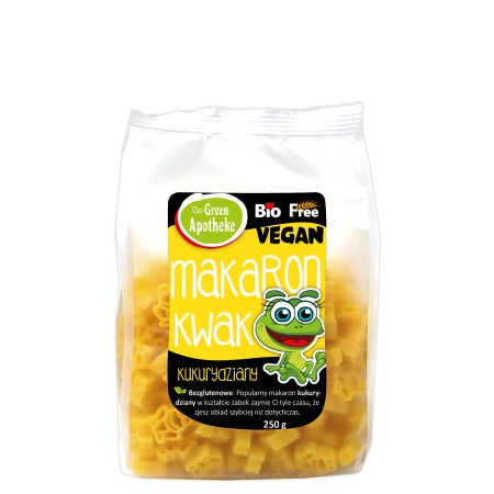 MAKARON (KUKURYDZIANY) DLA DZIECI ŻABKI BEZGLUTENOWY BIO 250 g - APOTHEKE