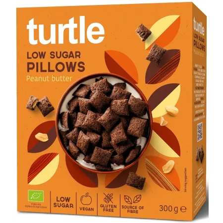 Poduszki Zbożowe z Orzeszkami Ziemnymi BIO 300 g - Niska Zawartość Cukrów