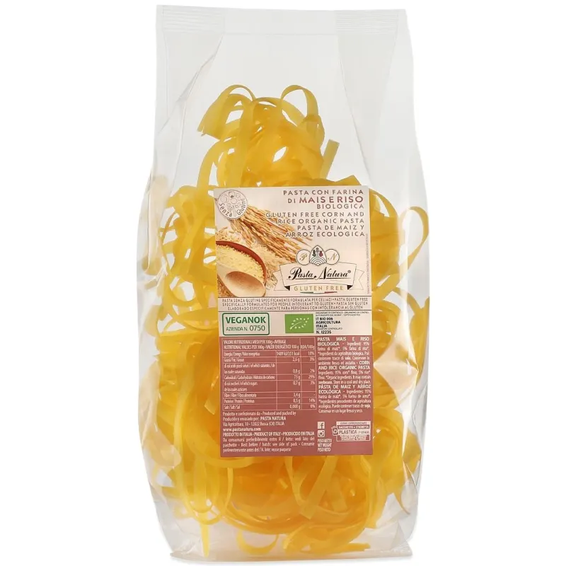 Makaron Tagliatelle BIO Kukurydziano-Ryżowy Bezglutenowy 250 g