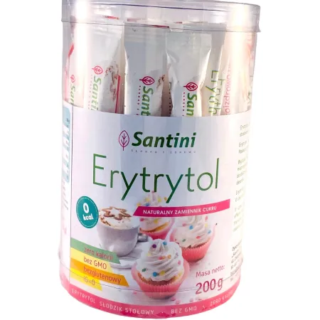 Erytrytol w Saszetkach Bezglutenowy 200 g - Naturalna Słodycz