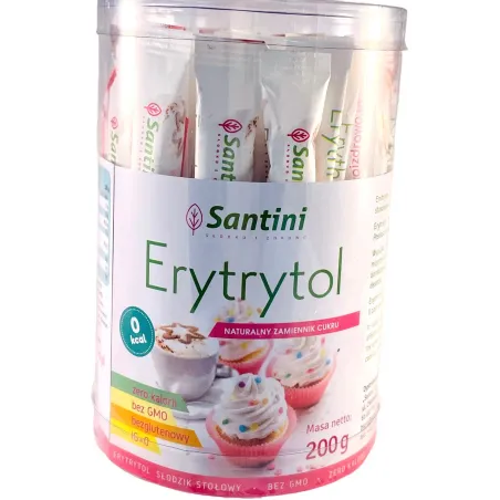 Erytrytol w Saszetkach Bezglutenowy 200 g - Naturalna Słodycz