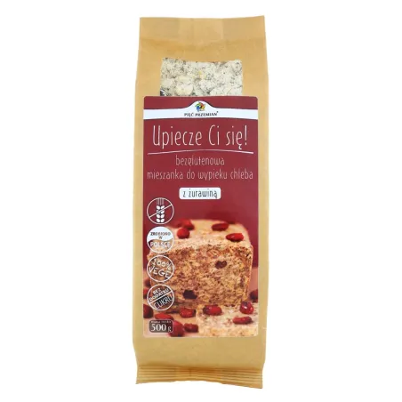 Mieszanka do Wypieku Chleba z Żurawiną Bezglutenowa 500 g