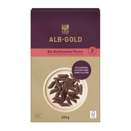 Makaron Gryczany Penne Bezglutenowy BIO 250 g - ALB-GOLD