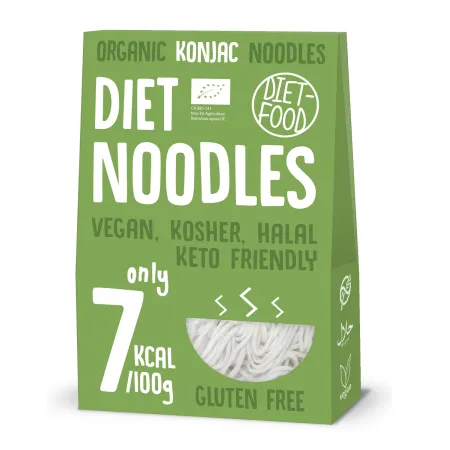 Makaron Konjac Noodle BIO – Bezglutenowy i Niskokaloryczny
