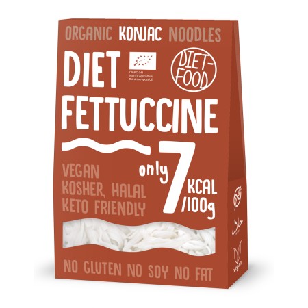 MAKARON (KONJAC) FETTUCCINE BEZGLUTENOWY BIO 385 g (300 g) - DIET-FOOD