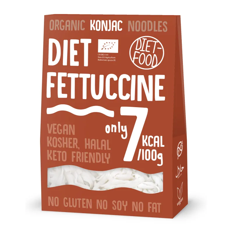 Makaron Konjac Fettuccine BIO – Bezglutenowy i Niskokaloryczny