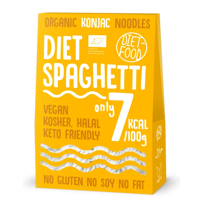 Makaron Konjac Spaghetti BIO – Bezglutenowy i Niskokaloryczny