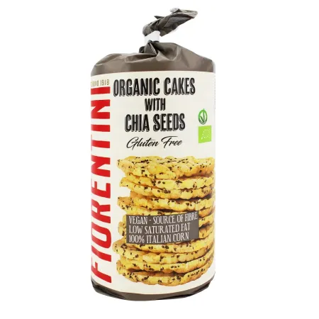 Wafle Kukurydziane z Chia BIO 120 g – Bezglutenowe | Fiorentini