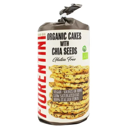 Wafle Kukurydziane z Chia BIO 120 g – Bezglutenowe | Fiorentini