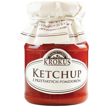 Ketchup Bezglutenowy 180 g - Naturalny i Pyszny - Krokus
