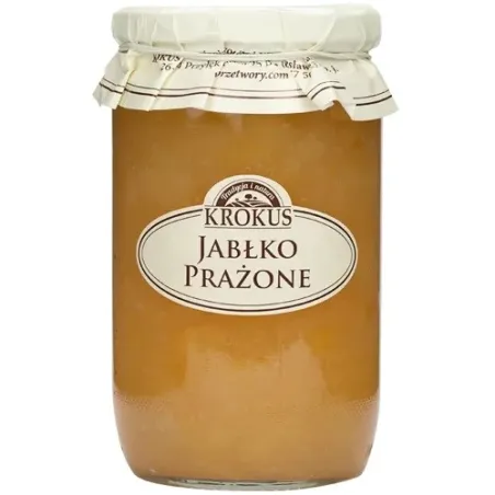 Jabłka Prażone Bezglutenowe 700 g - Naturalny Smak Krokus