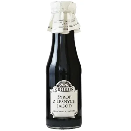 Syrop Jagodowy Bezglutenowy 355 g - Naturalny Smak Krokus