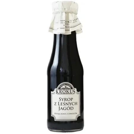 Syrop Jagodowy Bezglutenowy 355 g - Naturalny Smak Krokus