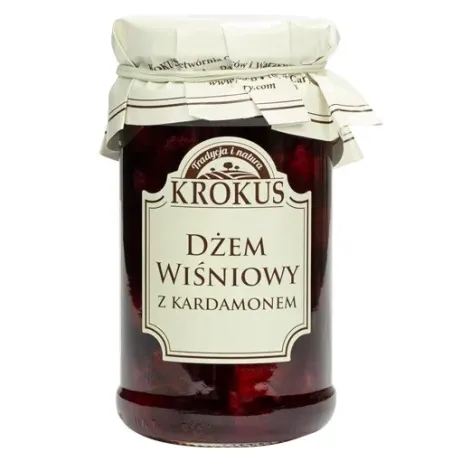 Dżem Wiśniowy z Kardamonem Bezglutenowy 235 g - Krokus