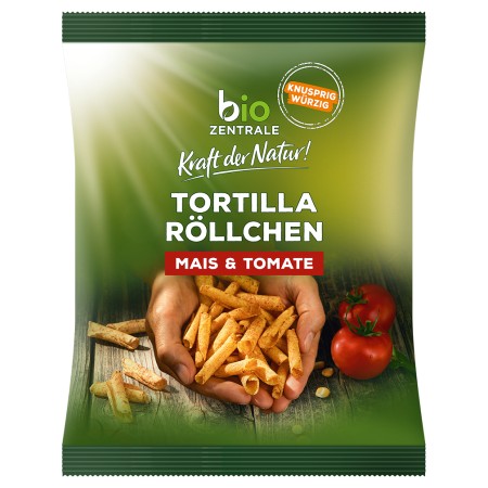 CHIPSY TORTILLA RURKA POMIDOROWE BEZGLUTENOWE BIO 125 g - BIO ZENTRALE