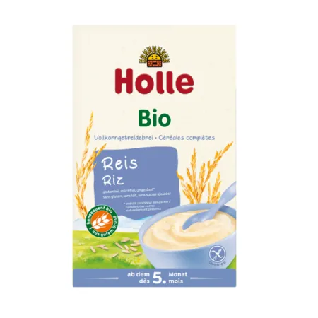 Kaszka Ryżowa BIO Holle 250 g - Bezglutenowa Żywność Dla Niemowląt