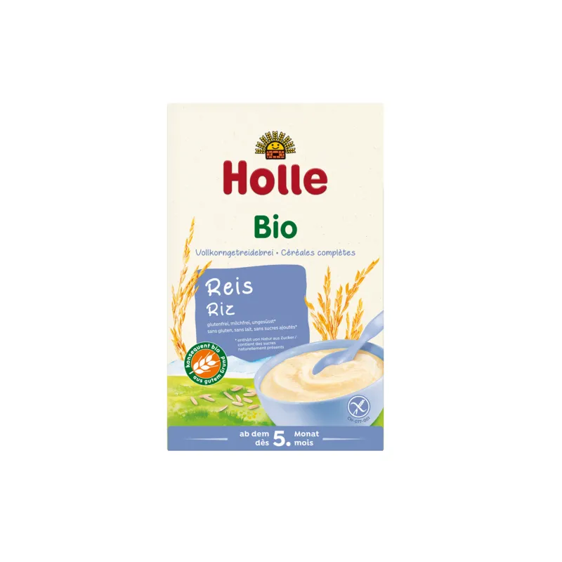Kaszka Ryżowa BIO Holle 250 g - Bezglutenowa Żywność Dla Niemowląt