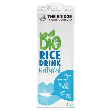 Napój Ryżowy BIO The Bridge 1 L - Bezglutenowy, Wegański, Ekologiczny