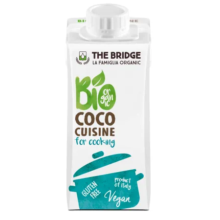 Krem Kokosowy BIO 200 ml - Bezglutenowy i Wegański Zamiennik Śmietany