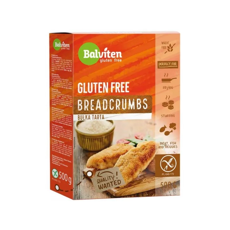 Bułka Tarta Bezglutenowa 500 g – Balviten | Idealna do panierek i zapiekanek