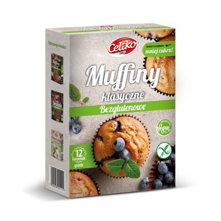 MIESZANKA NA MUFFINY KLASYCZNE BEZGLUTENOWA 280 g - CELIKO