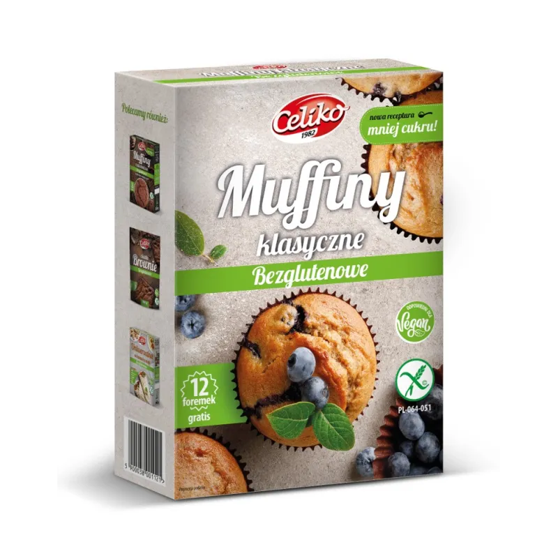 Mieszanka na Muffiny Klasyczne Bezglutenowa 280 g - Celiko