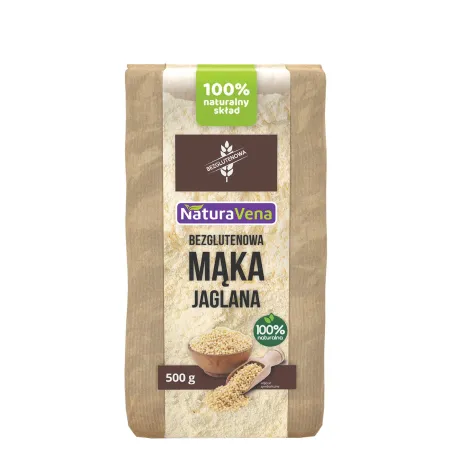 Mąka Jaglana Bezglutenowa 500 g - NaturAvena | Zdrowe Wypieki