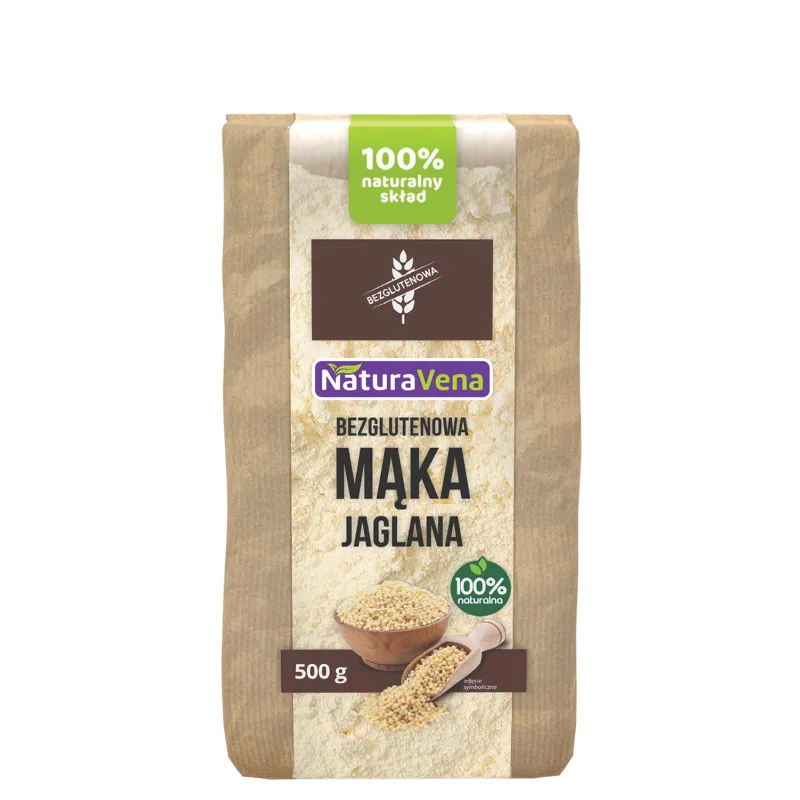 Mąka Jaglana Bezglutenowa 500 g - NaturAvena | Zdrowe Wypieki