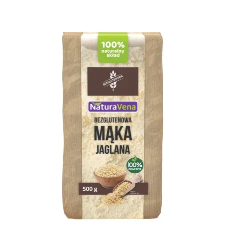 Mąka Jaglana Bezglutenowa 500 g - NaturAvena | Zdrowe Wypieki