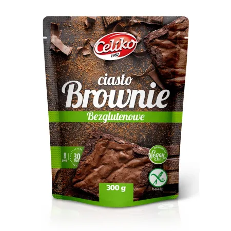 Mieszanka na Brownie Bezglutenowa 300 g - Celiko | Czekoladowa Rozkosz
