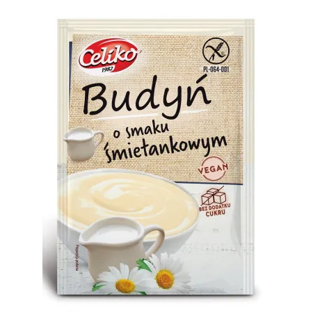 Budyń śmietankowy bezglutenowy 40 g – Celiko, wegański i bez cukru