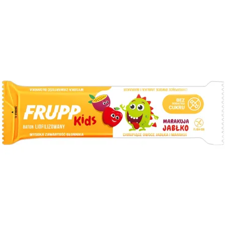 Baton liofilizowany jabłko-marakuja bezglutenowy 9 g – Celiko (Frupp Kids)