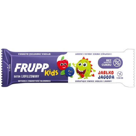 BATON DLA DZIECI LIOFILIZOWANY JABŁKO - JAGODA BEZGLUTENOWY 9 g - CELIKO (FRUPP KIDS)