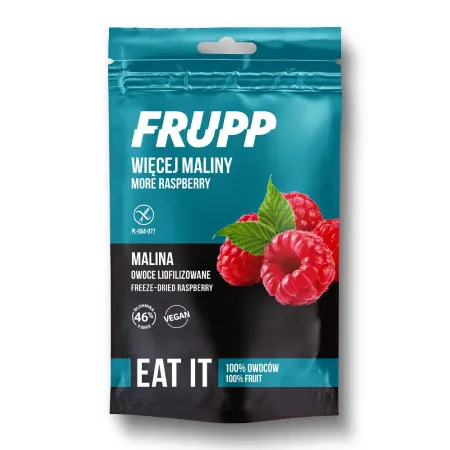 Liofilizowane maliny bezglutenowe 15 g – Celiko (Frupp)