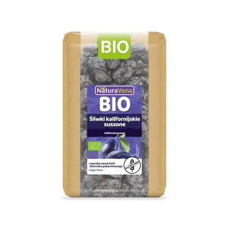 Śliwki Kalifornijskie Suszone Bezglutenowe BIO 400 g – Naturavena
