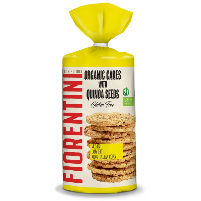 Wafle Kukurydziane z Quinoa Bezglutenowe BIO 120 g – Fiorentini