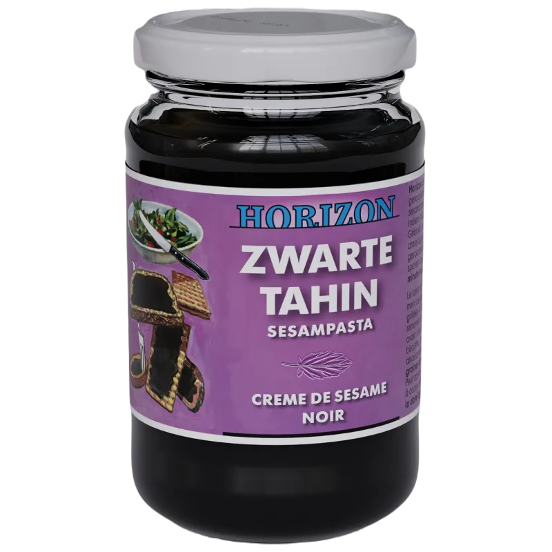 Tahini Czarne BIO 350 g – Bezglutenowa Pasta Sezamowa