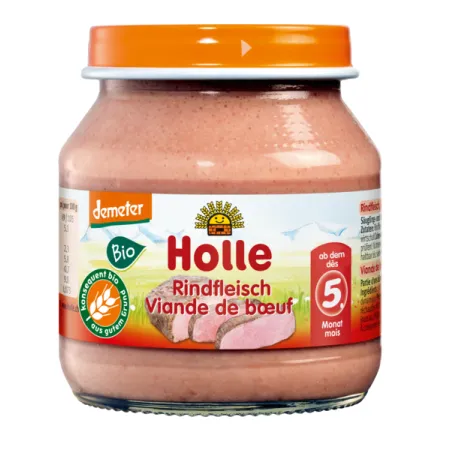 Mięso Wołowe BIO 125 g – Dla Niemowląt od 5. Miesiąca, Holle