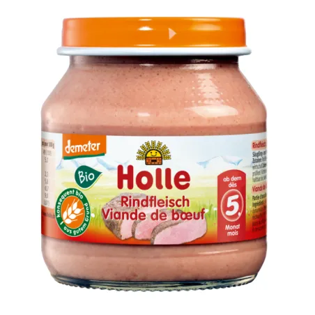 Mięso Wołowe BIO 125 g – Dla Niemowląt od 5. Miesiąca, Holle