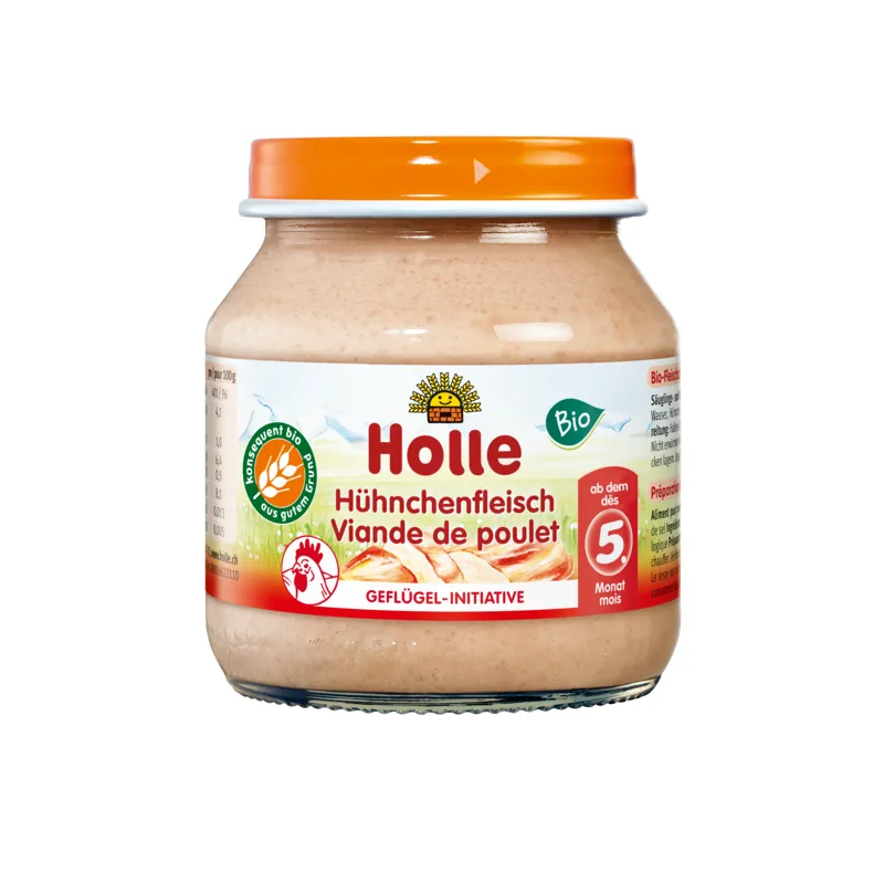 Mięso Kurczaka BIO 125 g – Dla Niemowląt od 5. Miesiąca, Holle