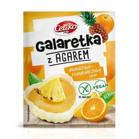 Galaretka Ananas-Pomarańcza z Agarem 45 g – Bezglutenowa, Wegańska