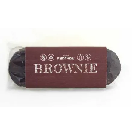 Baton Brownie Bezglutenowy 50 g – Wegański, Bez Cukru