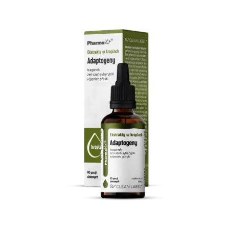 Adaptogeny w Kroplach 30 ml – Bezglutenowe, Naturalne, Pharmovit