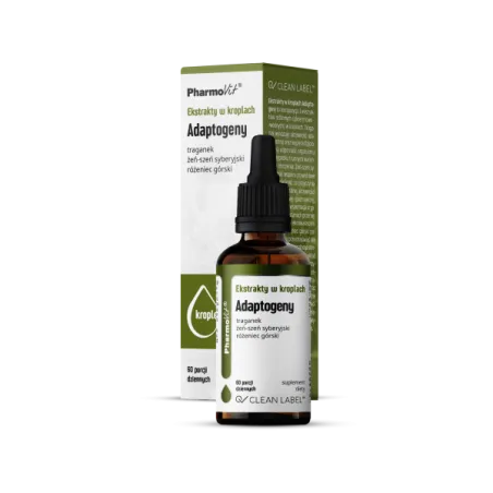 Adaptogeny w Kroplach 30 ml – Bezglutenowe, Naturalne, Pharmovit