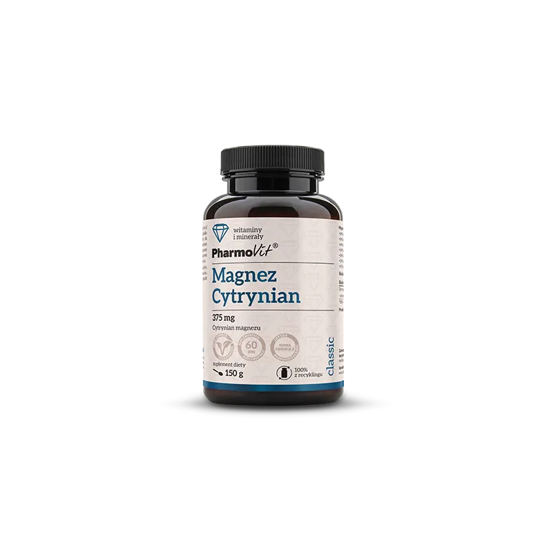 Cytrynian Magnezu Proszek 150 g – Wysoka Przyswajalność, Bezglutenowy