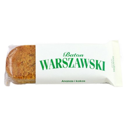 BATON ANANAS I KOKOS BEZGLUTENOWY 50 g - BATON WARSZAWSKI