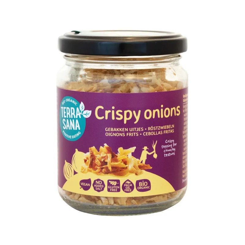 Cebulka Prażona Bezglutenowa BIO 75 g – Ekologiczna, Chrupiąca